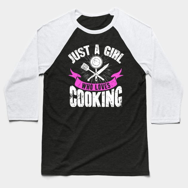 Just a girl who loves cooking Baseball T-Shirt by captainmood